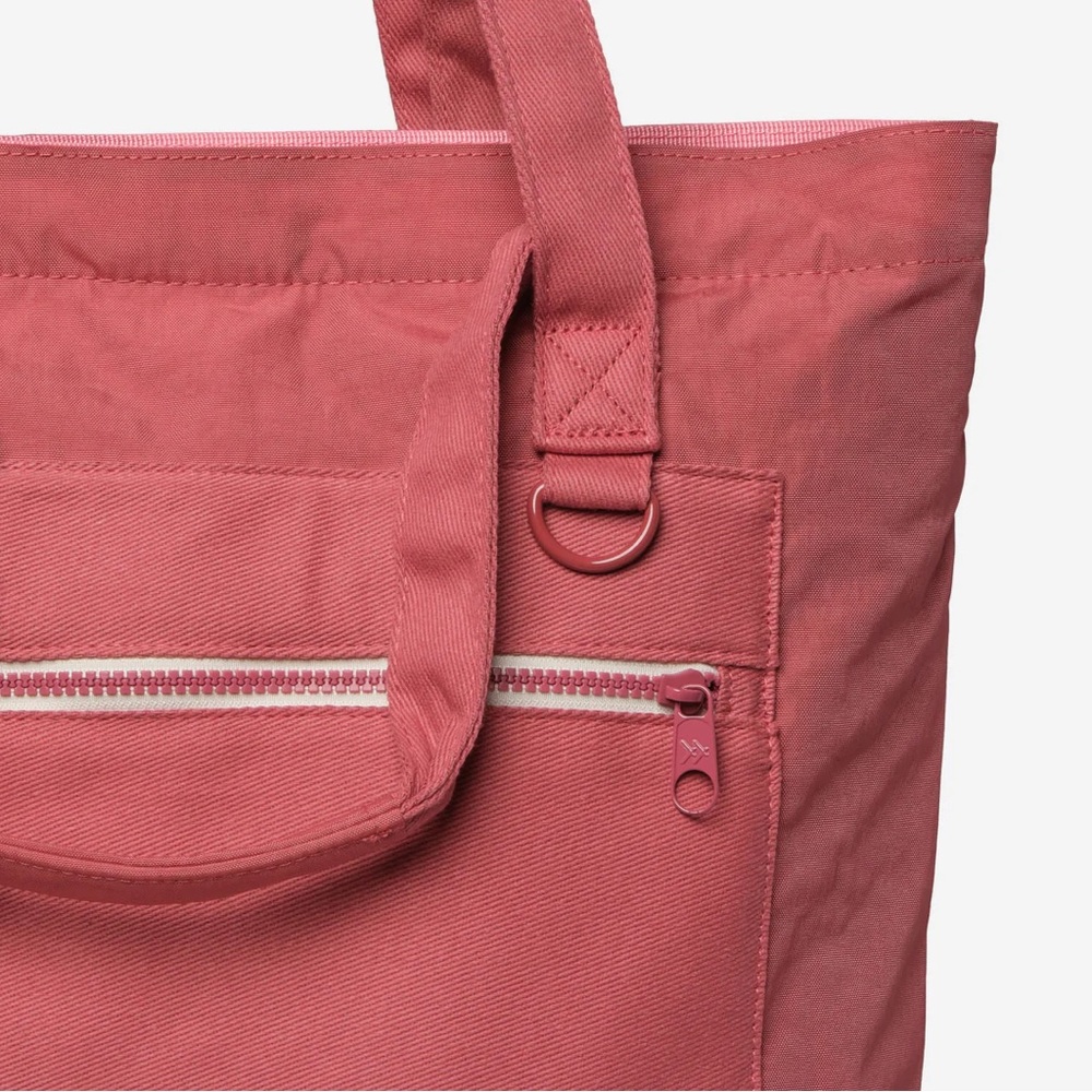 Thread Wallet Muted Rose Tote Bag with Front Zip Pocket - Picture 3 of 10